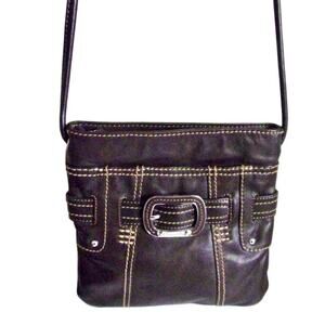 Y2K 90s Tignanello Genuine Leather Rainbow Lining Crossbody Phoebe Friends Retro